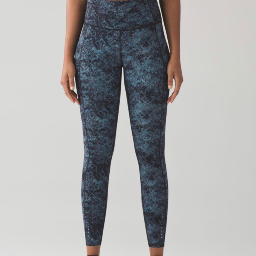 Lululemon fast & free 7/8 tight fairisle